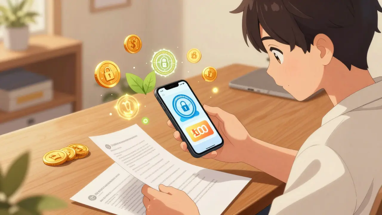 Person verifying safe online pharmacy deals